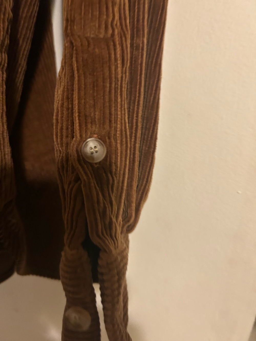 Sézane Max shirt EUC Corduroy Button-Up Shirt in Warm Caramel - Picture 5 of 7